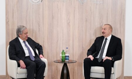 Президент Ильхам Алиев встретился с Генеральным секретарем ООН